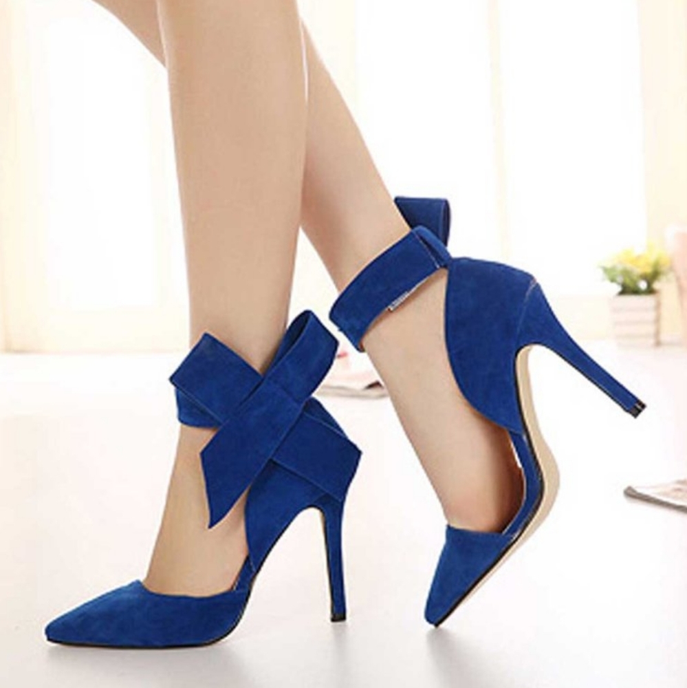 MM July Faux Suede Stilettos